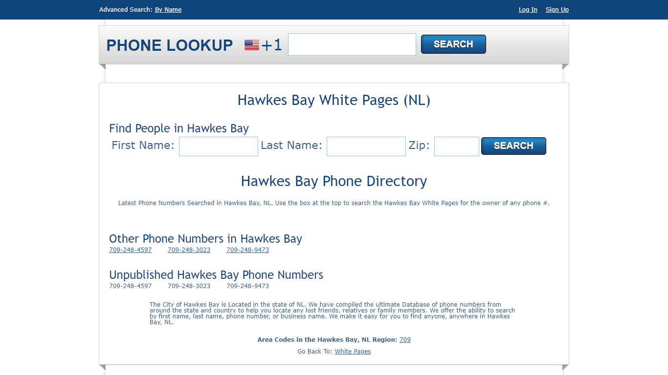 Hawkes Bay White Pages - Hawkes Bay Phone Directory Lookup - Phone Lookup